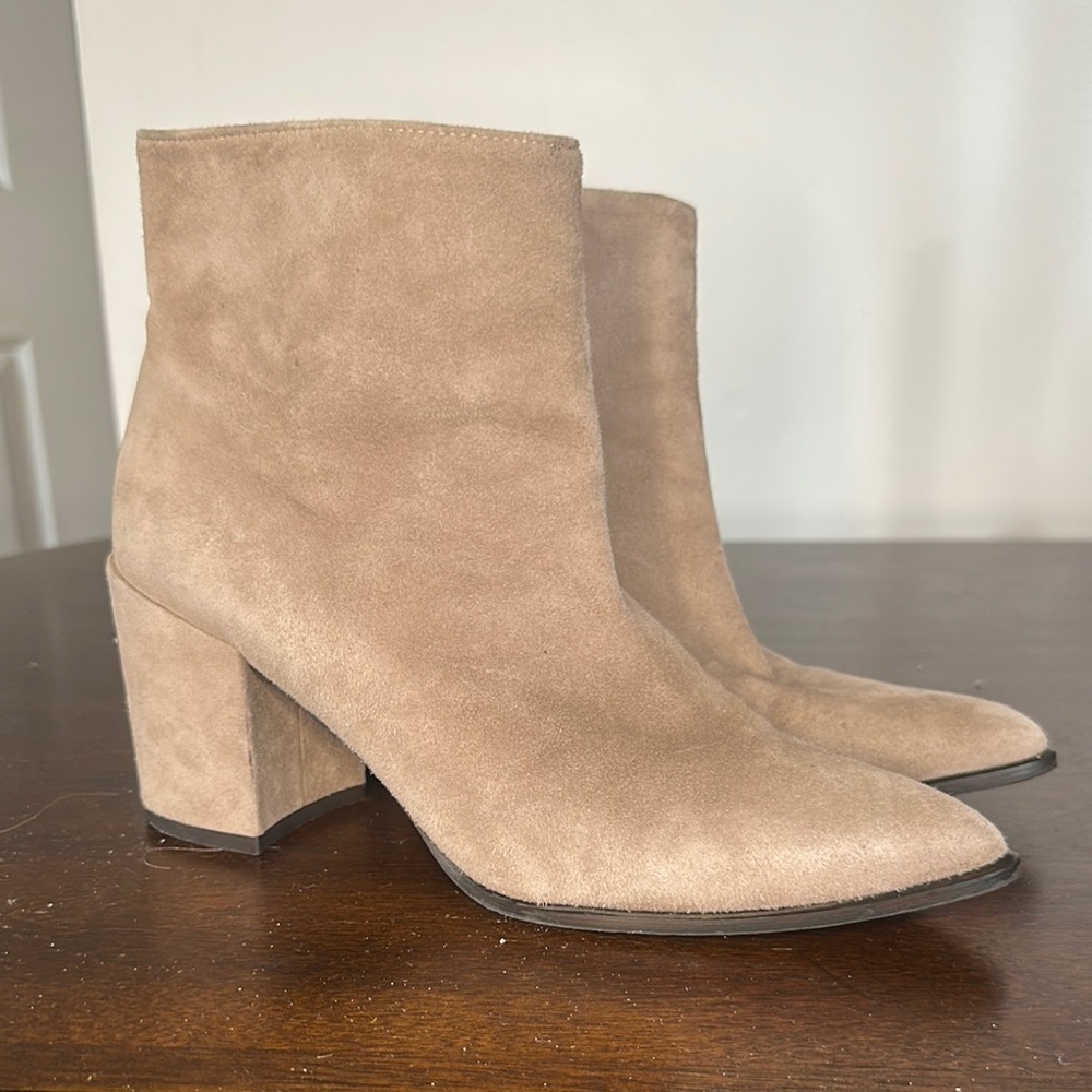 Stuart Weitzman Heeled Suede Booties